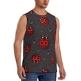 thumbnail image 2 of Gaeub Red Ladybugs Men's Sleeveless Muscle Shirts Workout Tank Tops, Odor Protection and Comfortable - 3X-Large, 2 of 8