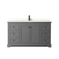 thumbnail image 6 of Wyndham Collection Wcv232360s-Qtz-Unsmxx Avery 60" Free Standing Single Basin Vanity Set -, 6 of 7