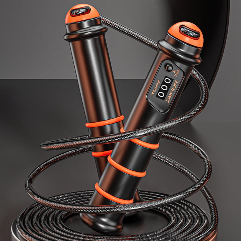 Steel Wire Jump Rope, Countable Skipping Rope for Fitness Training, Adjustable