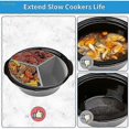 thumbnail image 2 of 2025 Slow Cooker Liners, Silicone Slow Cooker Divider (Gray), 2 of 5