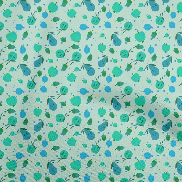 oneOone Viscose Chiffon Light Blue Fabric Autumn Craft Projects Decor Fabric Printed By The Yard 42 Inch Wide
