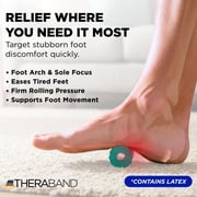 THERABAND Foot Roller, Arch and Foot Pain Relief, Ridged, Self-Myofascial Relief