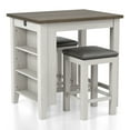 thumbnail image 3 of Furniture of America Maran 3-Piece Counter Height Dining Set, White, 3 of 10