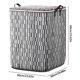 thumbnail image 3 of Bolsa organizadora de ropa para armario | Caja de almacenamiento portátil para ropa de invierno y mantas | Contenedor plegable de tela no tejida para mudanzas, dormitorios y viajes, 3 of 3