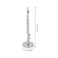 thumbnail image 2 of MOKKHNB 1 Set Realistic Design Mini Flute Model Silver Copper for Miniature House Bookshelf Decor, 2 of 7