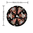 thumbnail image 3 of CISIL - Flash Pass Dwarf Snowflake Christmas Tree Skirt,Merry Christmas Tree Skirt Collar, Soft Farmhouse Xmas Holiday Decoration Decorations Gifts Funny Home Decor Black - 90CM, 3 of 7