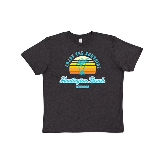 Inktastic Summer Enjoy the Sunshine Huntington Beach California Blue Youth T-Shirt