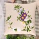 thumbnail image 1 of Funda de almohada con elegante, de inicio, funda de almohada , , decoración para sala de estar, artesanía de costura Flores moradas Baoblaze Bordado de fundas de almohada, 1 of 7