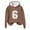 Brown, variant on Funny Six Seven Sweatshirt for Couple Fleece Lined Meme Cute Pullover Plain 6 7 Hoodies Halloween Christmas Top