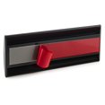 thumbnail image 4 of Juego de 6 - Soporte de pared de aluminio negro resistente y elegante para placa de identificación, soporte curvo para puerta de oficina y negocios con cinta adhesiva de 8 x 3 - Película de plástico i, 4 of 5