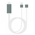 thumbnail image 1 of MesaSe Lightning to HDMI Cable Adapter Compatible with /iPad 1080P Digital Sync Screen Audio&Video Adapter with Charger Port Connector to HD TV/Projector/Monitor, 1 of 6
