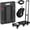 2.5-inch Silent Pu Wheel, variant on Foldable Silent Hand Truck, Portable Heavy Duty Dolly Cart with 6 Wheels 330lbs, Collapsible Convertible Grocery Luggage Carts Lightweight & Portable for Moving