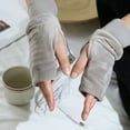thumbnail image 4 of USB Gloves Electric Warm Gloves Christmas Gloves Knitted Half Finger Flap Christmas Gloves, 4 of 6