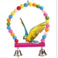 thumbnail image 3 of Wood Parrot Nibble Swing Stand Bar Climbing Ladder Handstand Bird Hammock Hanging Toy, 3 of 6