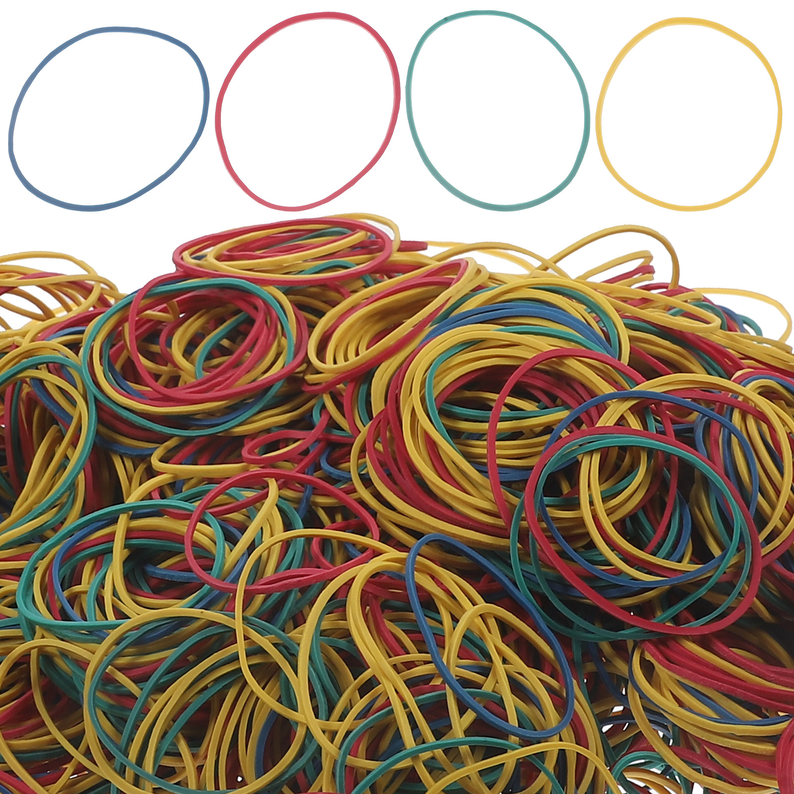 EXHUMKY 1Set Elastic Rubber Bands and Thickened Rubber Rings for Versatile Office and Home Use