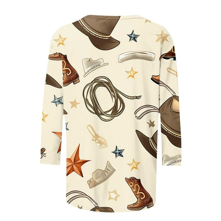 トップス OVY KAJA HIGH GAUGE BORDER POCKET TEE Honeeladyy Women's Fashion Printed Cowboy Boots Round Neck 3