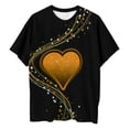 thumbnail image 4 of Blusa informal de manga corta con estampado de manga corta para mujer Fridja  bn1811, 4 of 7