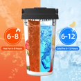 thumbnail image 5 of Uemuo Summer Gnome Print Carry Insulated Coffee Mug, Travel Mug with Hidden Handle, Insulated Coffee Flask, Leak-proof Travel Mug Insulated Mug for Office, 5 of 8