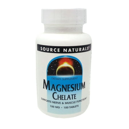 Source Naturals - Magnesium Amino Acid Chelate 100 mg. - 100 Tablets