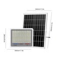 thumbnail image 3 of Lámpara Solar Luz de inundación LED con energía solar IP67 impermeable temporizador de encendido automático para patio camino patio, 3 of 6