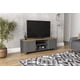 thumbnail image 1 of BOUSSAC Dawson TV Stand with 2 Doors for TVs up to 55", White My Lux Decor Round, 1 of 8