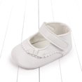 thumbnail image 7 of OSOLU Spring Summer Children Baby Toddler Shoes Girls Princess Shoes Hook Loop Solid Color White Lace Simple Style Birthday Footwear, 0-6 Months, 7 of 7