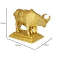 thumbnail image 2 of ITOS365 Showpieces for Living Room Brass Metal Kamdhenu Cow with Calf Statue Home Decoration Gifts, 2 of 5