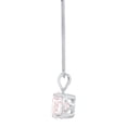 thumbnail image 3 of 2.5 ct Brilliant Round Cut Solitaire Simulated Pink Diamond 14k White Gold Pendant with 18" Chain, 3 of 3