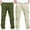 Beige, variant on Girls Stretchy Pants 2 Pack Boys Cargo Pants Elastic Waist Casual School Uniform Trousers Outdoor Sports Athletic Hiking Pants with Pockets Boys Cargo Pants White 6Y