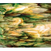 OCEANSIDE STAINED/FUSING GLASS SHEETS - RAINFOREST PEARL OPAL FUSIBLE (Small 8" x 12")