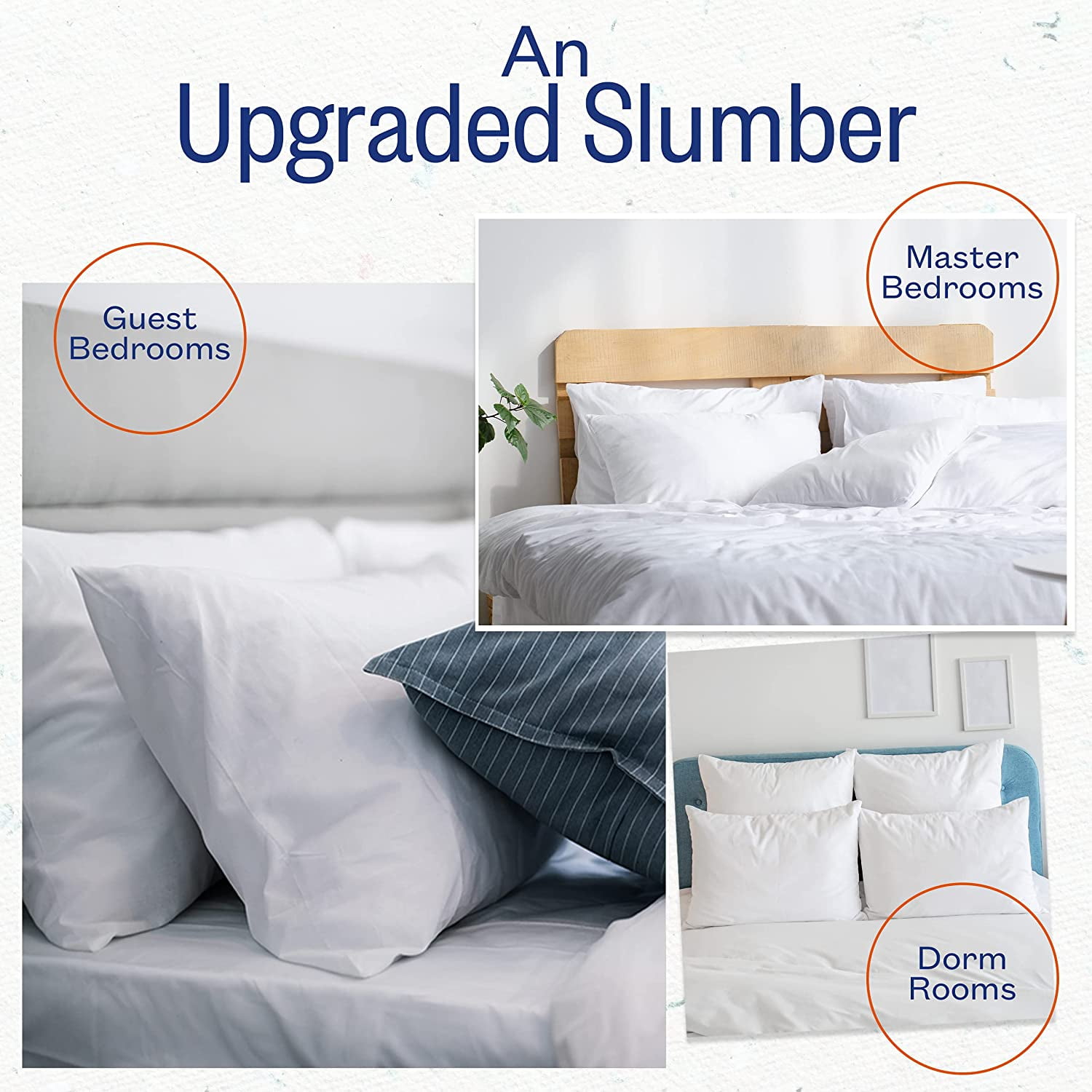 Sleep Restoration Bed Pillows for Sleeping Queen Size Set of 2