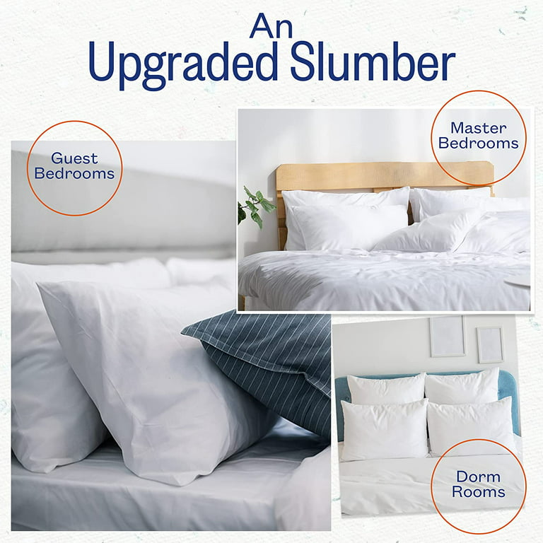 Sleep Restoration Gel Pillow - (2 Pack Queen) Best Hotel Quality Comfortable