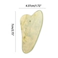 thumbnail image 4 of Fiudx Herramienta Gua Sha, Tabla de Raspado Natural de Xiuyan, Promueve El Metabolismo y Relaja La Tensión, Alivia El Dolor y Mejora La Circulación, Masaje Facial o Corporal, Ideal para Entusiastas D, 4 of 4