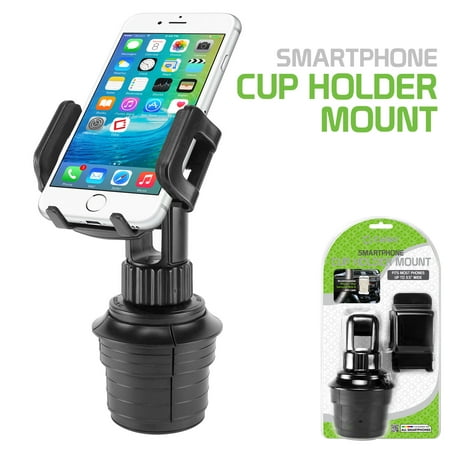 Cellet PH600 Car Cup Holder Mount, Adjustable Smart Phone Cradle for iPhone XR XS Max X 8 Plus 7 Plus Samsung Note 10 9 8 Galaxy S10+ S9 Plus S8 + S7 LG V50 Q7+ Stylo 4 V35 ThinQ G6 G7 Aristo 2