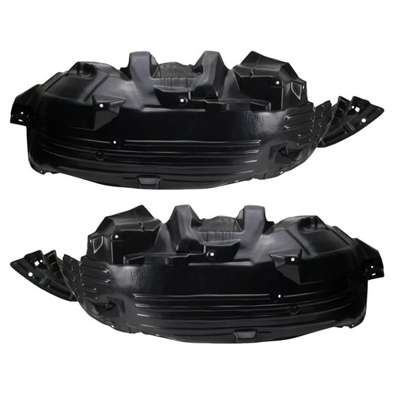 TRQ Front Inner Fender Liner Set Fits 2004-2010 Nissan TITAN BDA15720