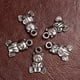 thumbnail image 4 of 20X plata antigua doble cara lindo oso de peluche colgantes hallazgos Yuyangstore Oso encantos colgantes, 4 of 8