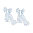 thumbnail image 3 of HOMYL 2 Pieces Satin Ribbons Bows Making Ribbons Elegant Supplies Wide Crafts Projects Blue, 3 of 8