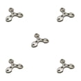 thumbnail image 2 of Guardoinrt Durable Titanium Pendant Gift For Yourself Or Loved Ones Built To Last Titanium Trilateral Keychain Alloy Finger Tiger Titanium Pendan 5Set, 2 of 6