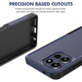 thumbnail image 3 of Defender Case for Motorola Moto G Stylus 5G 2025 / G Stylus 5G 2026 6.7", Dual Layer PC+TPU Rugged Shockproof Full Body Protective Cover,Blue, 3 of 5