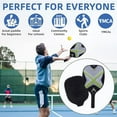 thumbnail image 2 of WANNGWE Pickleball Paddle Pickleball Racket High End Professional with Ergonomic Grip with Cover Pickle Ball Racquet for Kids Intermediate Players HW97-835, 2 of 3