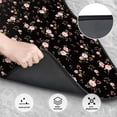 thumbnail image 5 of Uemuo Car Floor Mats - Flowers Pattern Carpet Floor Mats for Cars, Auto Accessories Front & Rear Car Floor Foot Mat Sets of 4 Pieces, 5 of 6