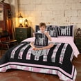 thumbnail image 3 of Manfei Hunting Deer Silhouette King Bedding, Camo American Flag King Bed in a Bag, Light Pink, Pink Reversible 7-Piece, 3 of 6