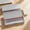 Gray, variant on Sktrjpolfis Matte Plastic Pencil Case, Slim Macaron Color Stationery Box with Press Closure, Compact Desk Organizer for Home Office Workspace