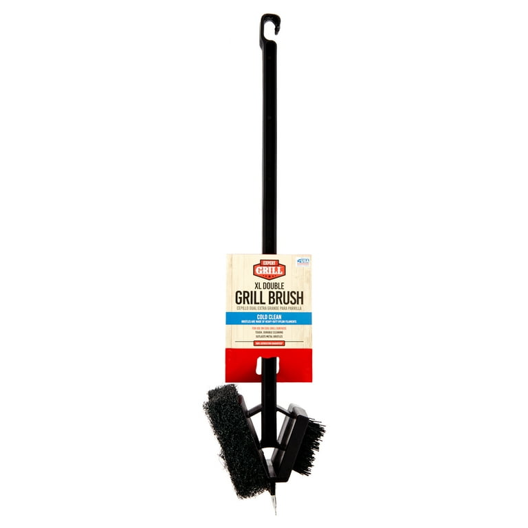 Expert Grill BBQ Grill Scrubber, Heavy Duty Black Barbecue Cleaning Scrubber