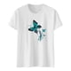 thumbnail image 5 of Blusa holgada de manga corta con cuello redondo y estampado a la moda para mujer Pompotops hfajkhk130262, 5 of 8
