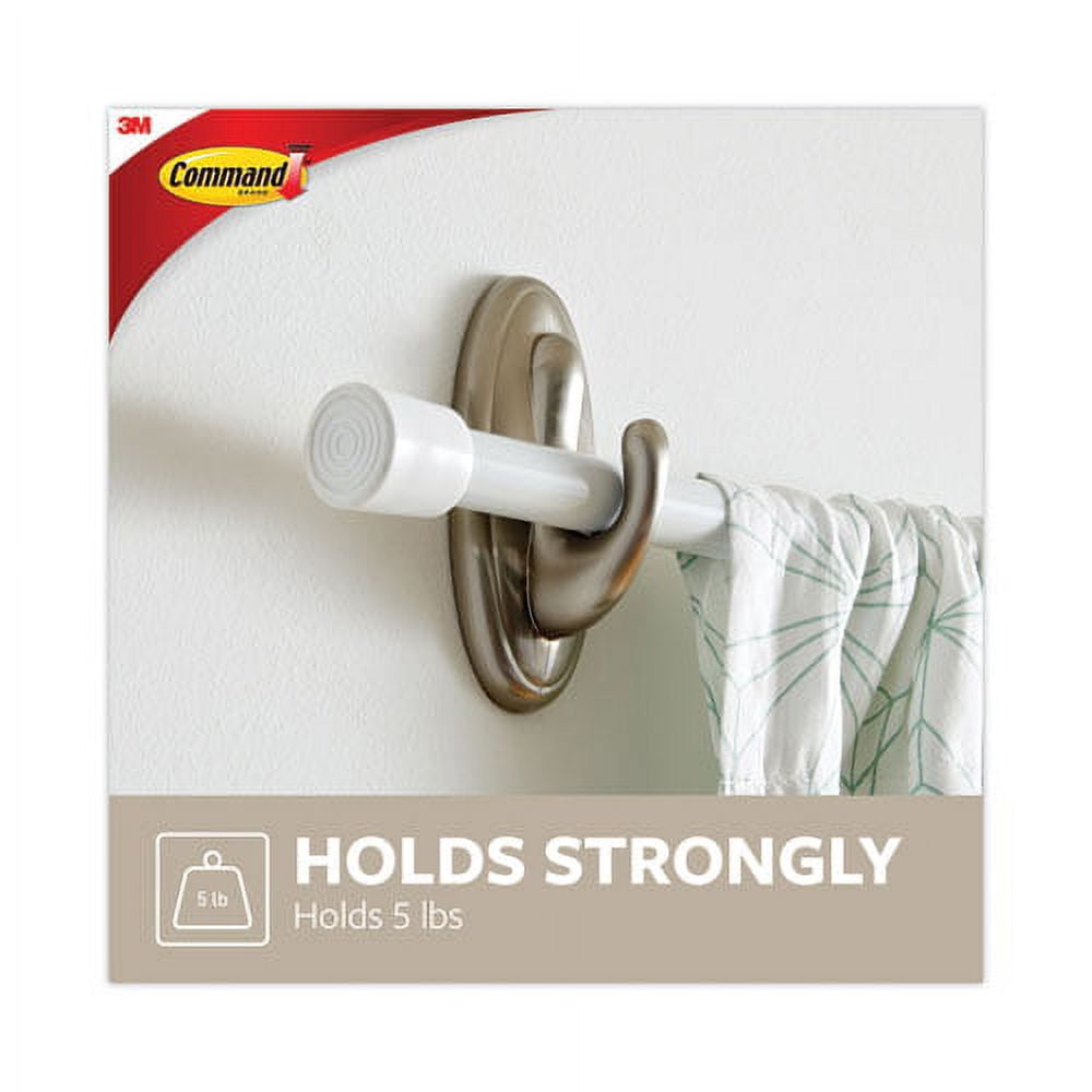 Decorative Hooks, Traditional, Large, 1 Hook And 2 Strips/pack | Bundle of 10 Packs