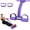 Purple, variant on 8-Tube Pedal Resistance Band, Upgraded Sit Up Assistant Device, Adjustable Ab Trainer Core Fitness Equipment, Portable Full Body Workout Pull Rope for Legs Arms Waist, Home Gym Ge
