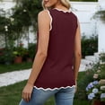 thumbnail image 6 of Tank Tops for Women Sleeveless Summer Tops Spring Fashion Lightweight Sweater Vest V Neck Business Casual Outfits Wine, 6 of 7