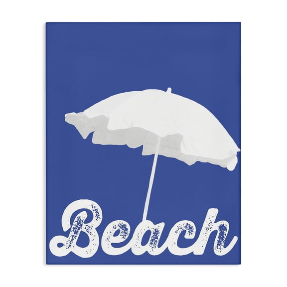 Stupell Industries Traditional Vintage Beach Umbrella Canvas Art, 16 x 20, by Graffitee Studios