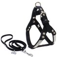 thumbnail image 4 of Juego de correa de arnés de chaleco de perro suave y duradero para entrenamiento diario caminar Negro l Zulema Juego de arneses para perros y correas, 4 of 8